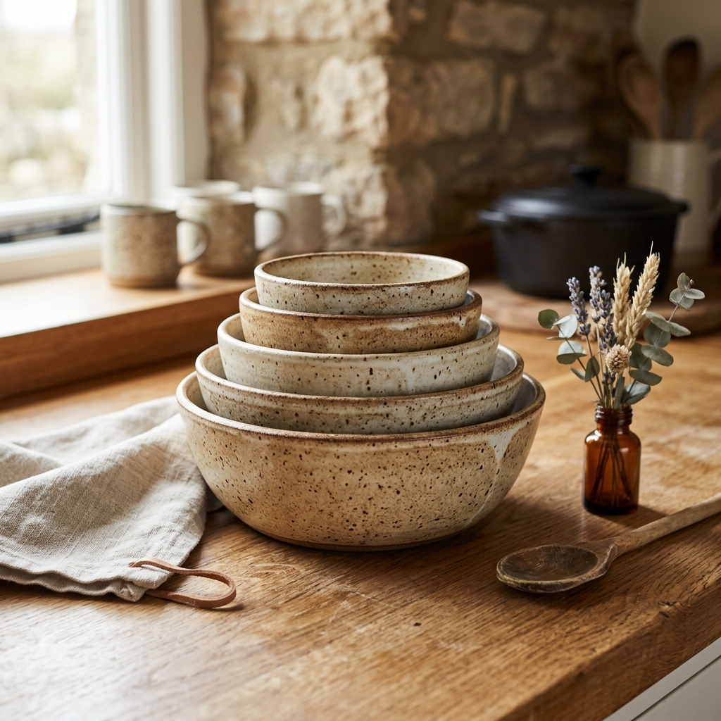 Stoneware Mixing Bowls