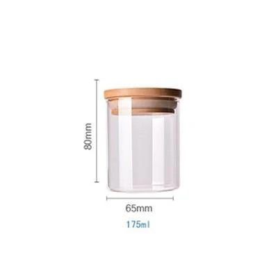 Glass Jars With Wooden Lid - Detail View
